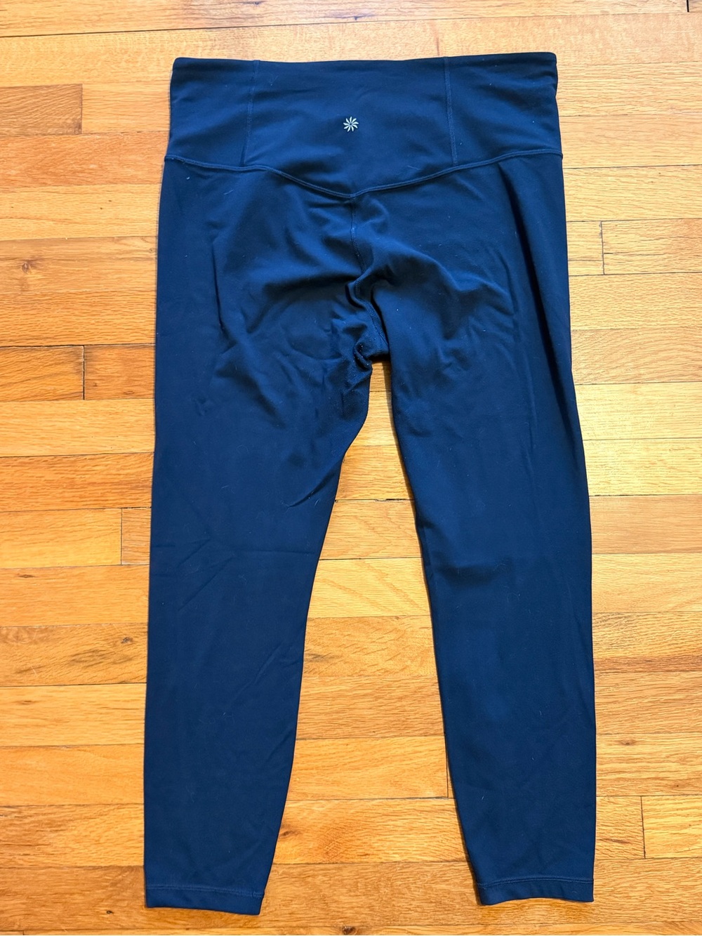 Athleta Ultra High Rise Elation 7/8 Leggings Navy size Large - Picture 2 of 6